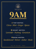 9AM - Inspired by Office for Men Eau de Parfum 50ml bottle - detail shot | Aromor Perfume