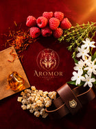 Evening - Inspired by Tuscan Leather Eau de Parfum 50ml bottle - lifestyle shot | Aromor Perfume